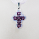 Small Cross - Trina-Violet Organza - 2